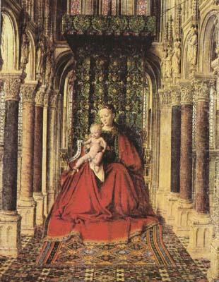 Jan Van Eyck The Virgin and Child in a Church (mk08) France oil painting art